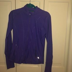 Purple athletic quarter zip